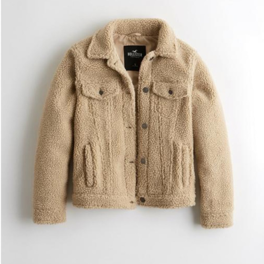 Hollister Sherpa Teddy Bear Jacket